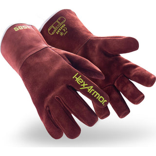 Large Leather Cut; Heat; Puncture Gloves - HexArmor. 5051-L (9)