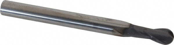 3/8" 2-Flute Solid Carbide Ball End Mill, AlTiN - SGS 32204