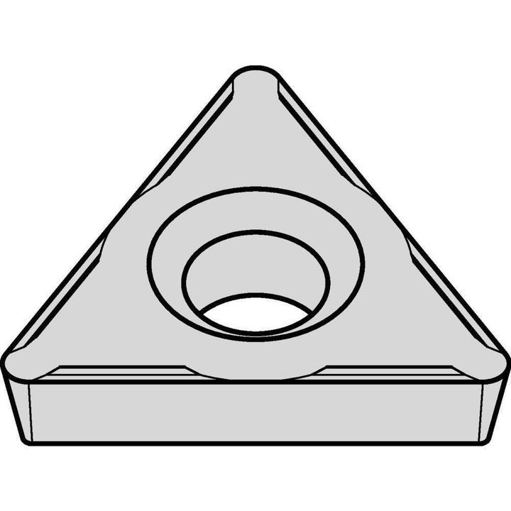 Triangle Carbide Insert, Grade KCU10B, AlTiN - Kennametal 7096415