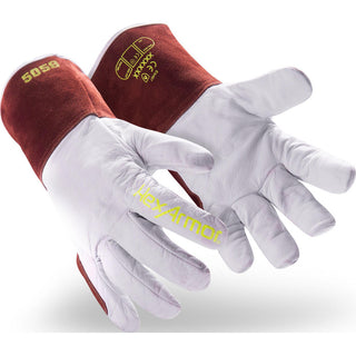Medium Leather Cut; Heat; Puncture Gloves - HexArmor. 5058-M (8)