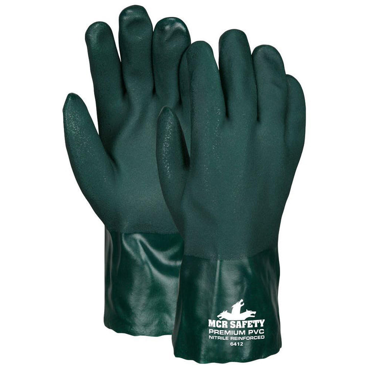 Large Green General Purpose Gloves - MCR Safety 6412