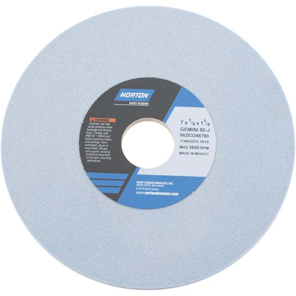 7 x 1/4" 80-Grit Aluminum Oxide Grinding & Cutoff Wheel - Norton 66253246790