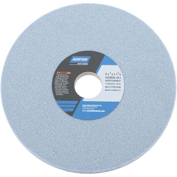 8 x 1/2" 46-Grit Aluminum Oxide Grinding & Cutoff Wheel - Norton 66253246843