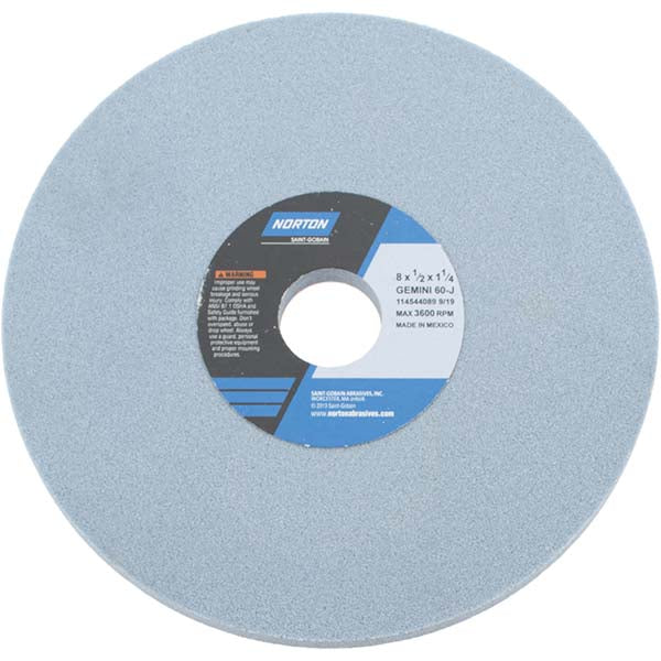8 x 1/2" 60-Grit Aluminum Oxide Grinding & Cutoff Wheel - Norton 66253246857