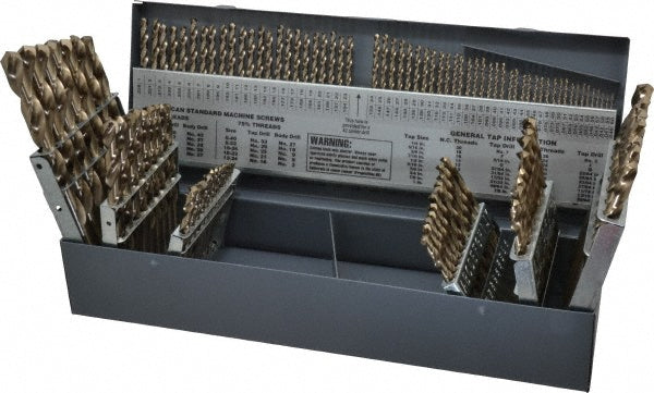 Cobalt Jobber Length Drill Bit, Gold Finish, 135° point - Chicago-Latrobe 46650