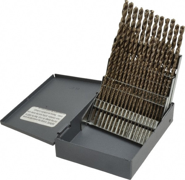 Cobalt Jobber Length Drill Bit, Gold Finish, 135° point - Chicago-Latrobe 57853