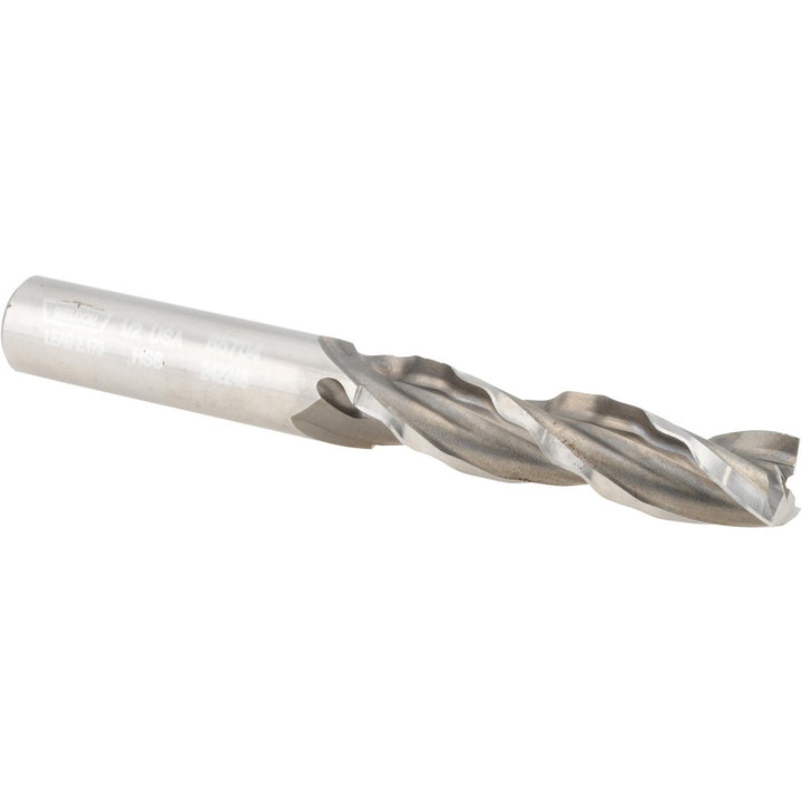 0.5000" 3-Flute High Speed Steel Square End Mill - Weldon 65704-00-W