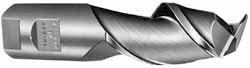 0.1575" 2-Flute Solid Carbide Square End Mill - SGS 44509