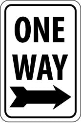 ONE WAY Sign - AccuformNMC TM116J