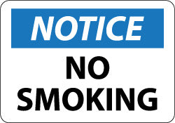 Notice - No Smoking Sign - AccuformNMC N166P