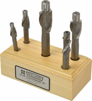 Solid Pilot Counterbores & Sets - Weldon 99014-00-W-SET