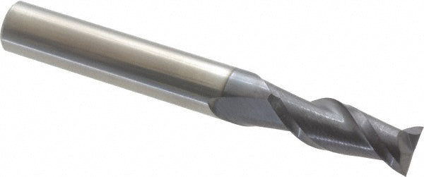 19/64" 2-Flute Solid Carbide Square End Mill, AlTiN - Accupro 12181364
