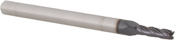 0.0787" 4-Flute Solid Carbide Square End Mill, AlTiN - SGS 48545