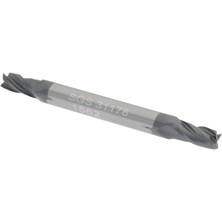 5/32" 4-Flute Solid Carbide Square End Mill, AlTiN - SGS 31178