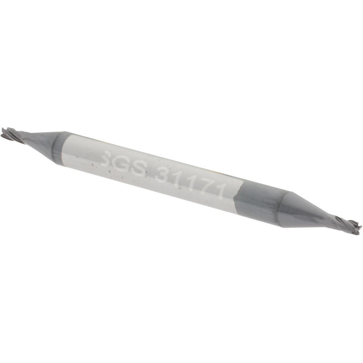 3/64" 4-Flute Solid Carbide Square End Mill, AlTiN - SGS 31171