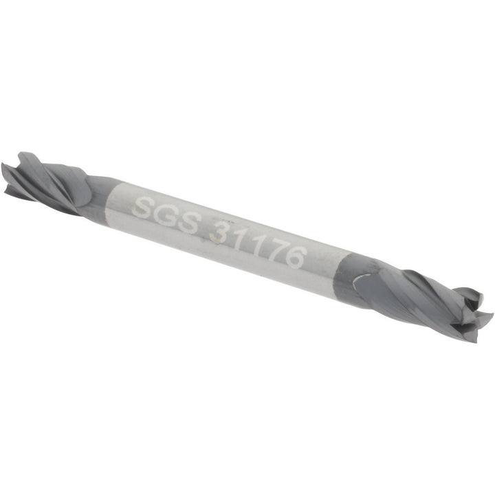 1/8" 4-Flute Solid Carbide Square End Mill, AlTiN - SGS 31176