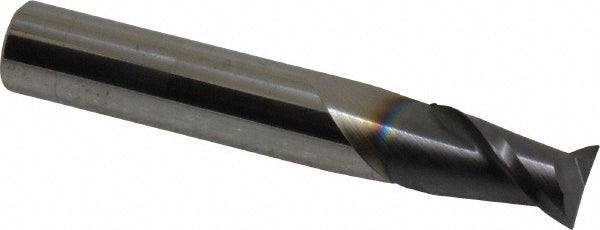 19/64" 2-Flute Solid Carbide Square End Mill, AlTiN - Accupro 12181643
