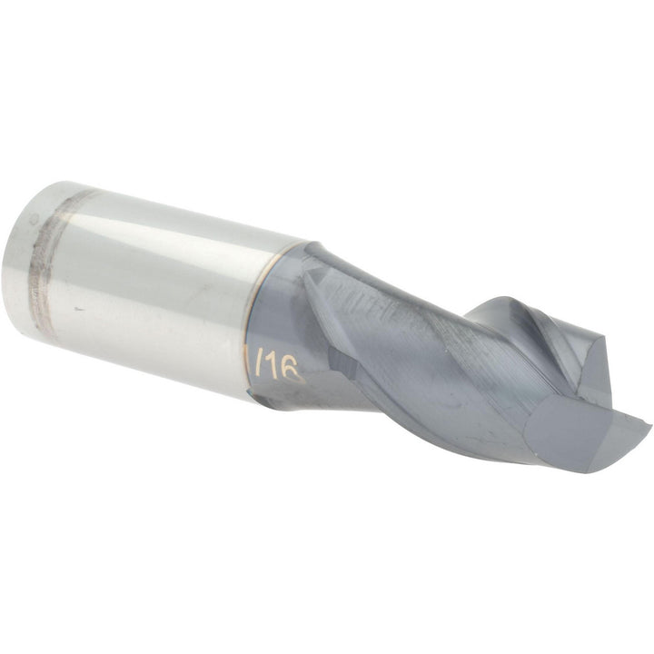 11/16" 2-Flute Solid Carbide Square End Mill, AlTiN - Accupro 12181706