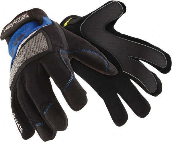 Large Synthetic Leather Cut-Resistant; Puncture-Resistant Gloves - HexArmor. 4018-L (9)
