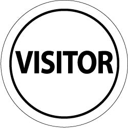 Visitor Label - AccuformNMC HH20