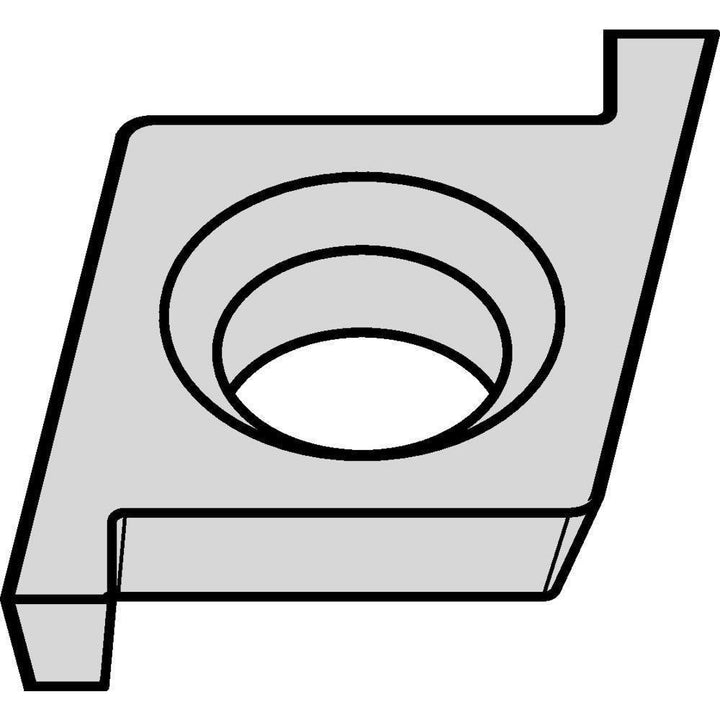 0.1560" IC Carbide Insert, Grade KCU10B, AlTiN - Kennametal 7096407