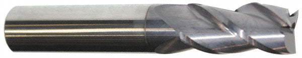 1" 3-Flute Solid Carbide Square End Mill, AlTiN - Accupro 12182204