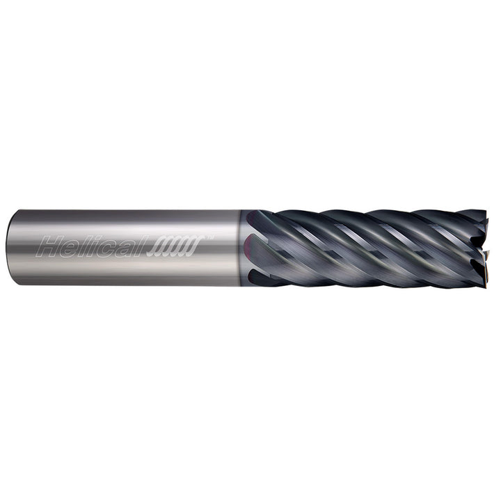 1/4" 7-Flute Solid Carbide Square End Mill, APLUS - Helical Solutions 26107