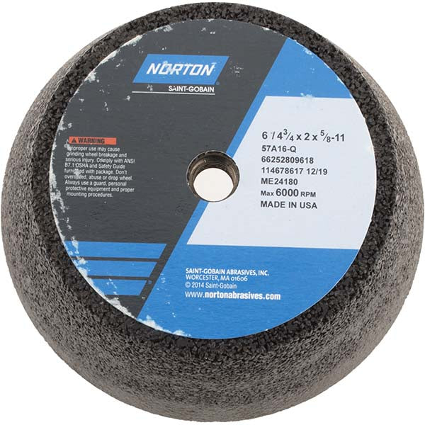 6 x 1-1/2" 16-Grit Aluminum Oxide Grinding & Cutoff Wheel - Norton 66252809618
