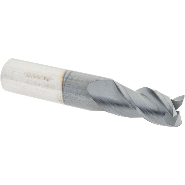 11/32" 3-Flute Solid Carbide Square End Mill, AlTiN - Accupro 12182180