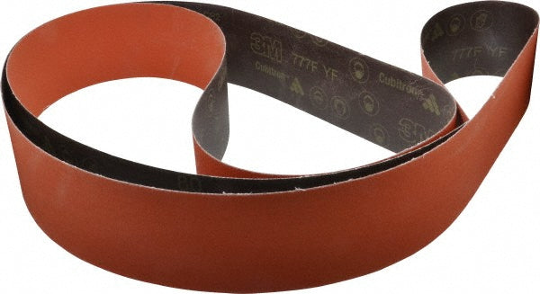 4 x 132" 80-Grit Ceramic Aluminum Oxide Belt - 3M 7100080156