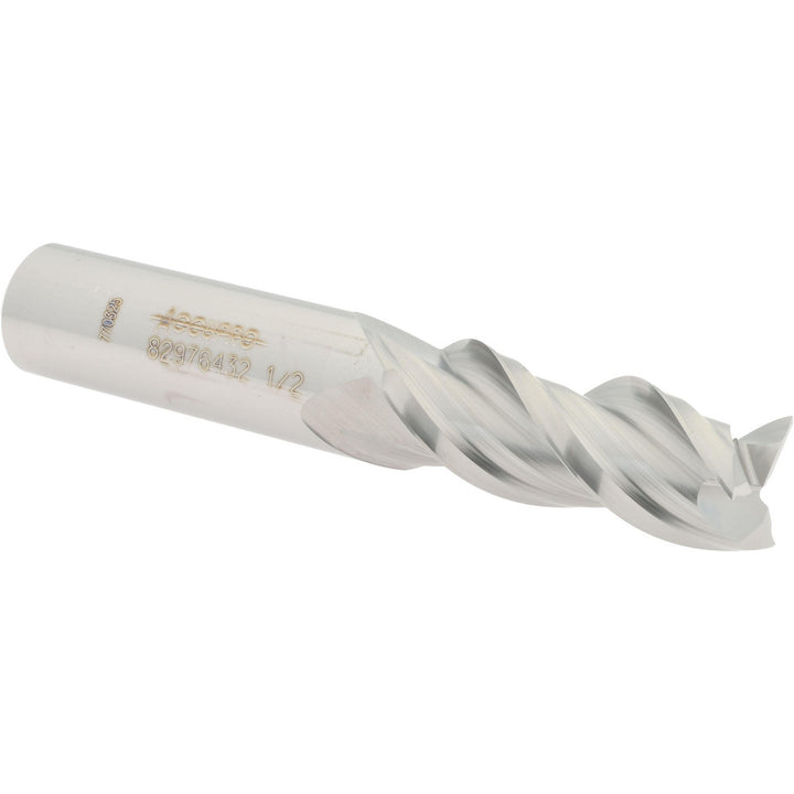 1/2" 3-Flute Solid Carbide Square End Mill - Accupro 12178605