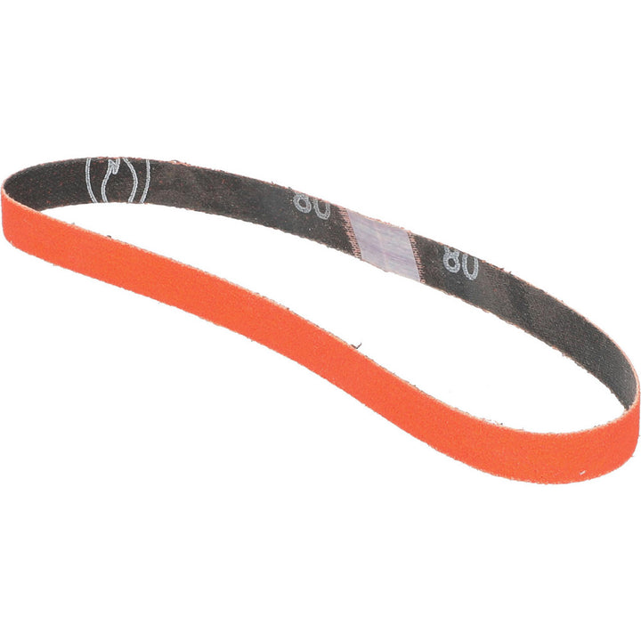 1/2 x 18" 80-Grit Ceramic Alumina Belt - Norton 69957398023