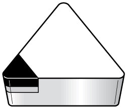 T - Triangle 1/2" IC Carbide Insert, Grade KC5010, TiAlN - Kennametal 1865541