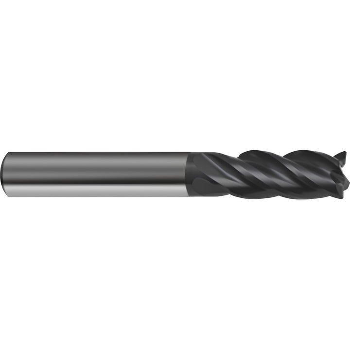 1/2" 4-Flute Solid Carbide Corner Radius End Mill, Super A - Guhring 9038760127040