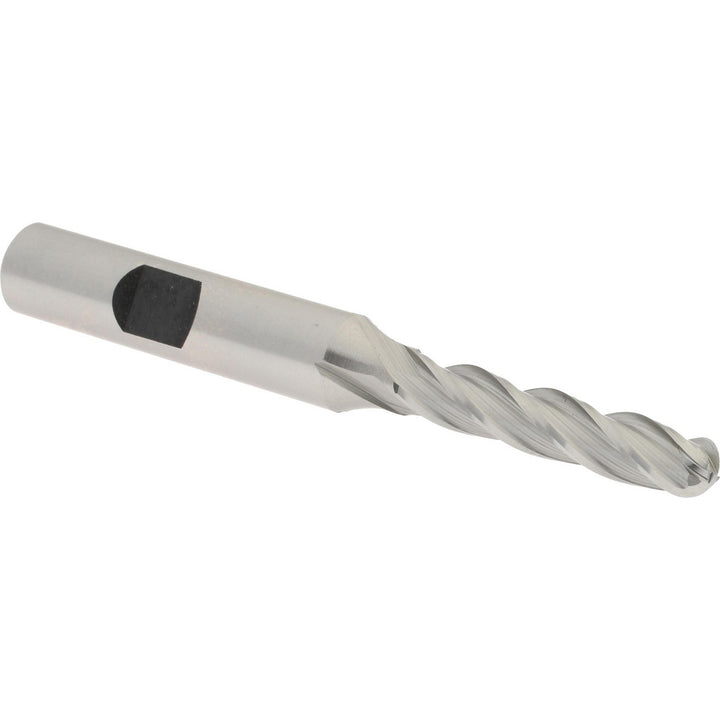 1/4" 4-Flute Cobalt Ball End Mill - Hertel E2021016