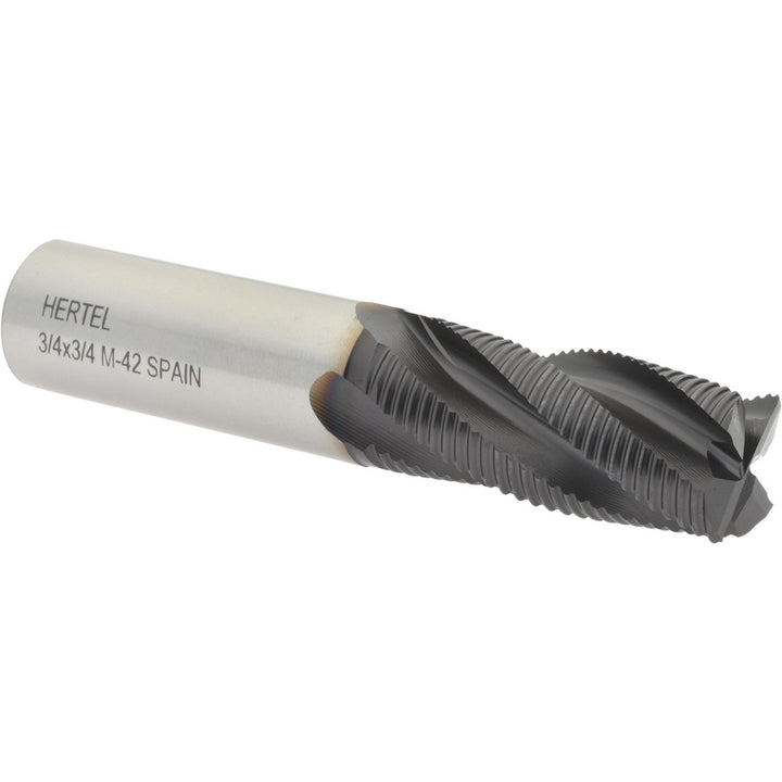0.7500" 4-Flute Cobalt Single End Mill, TiAlN - Hertel 84213586
