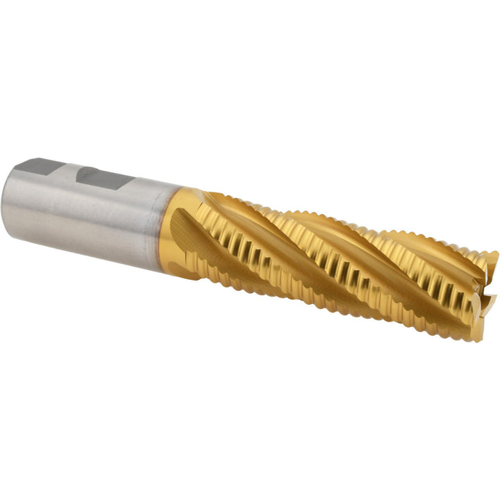 1" 5-Flute Cobalt Roughing End Mill, TiN - Hertel 84213701
