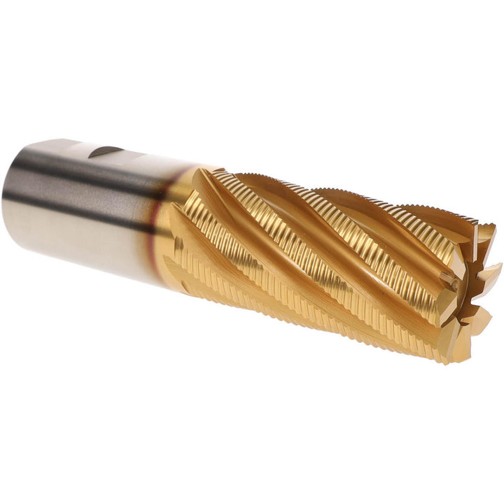 2.0000" 8-Flute Cobalt Single End Mill, TiN - Hertel 84214022