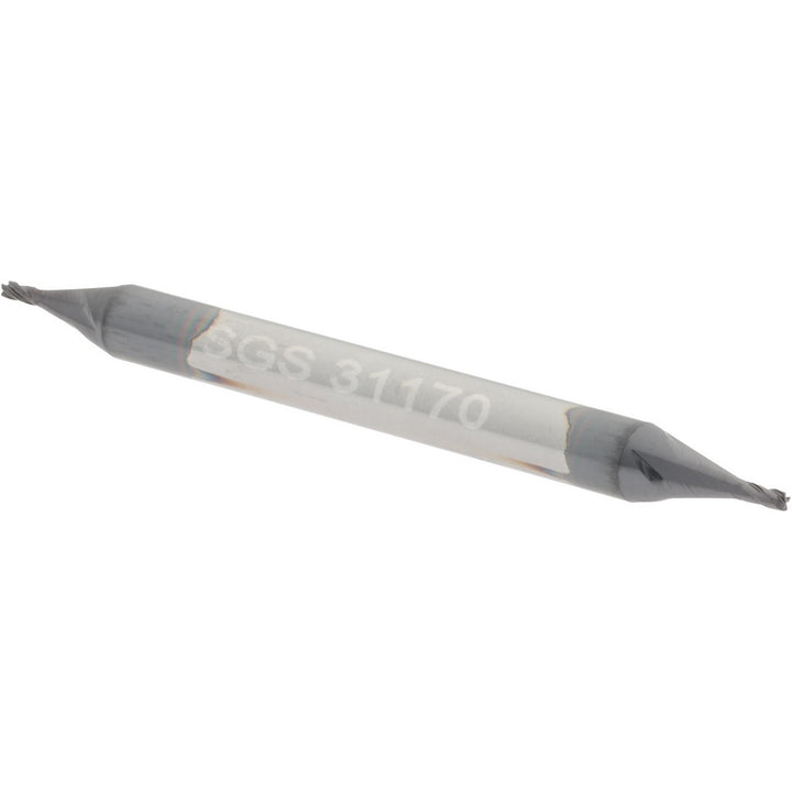 1/32" 4-Flute Solid Carbide Square End Mill, AlTiN - SGS 31170