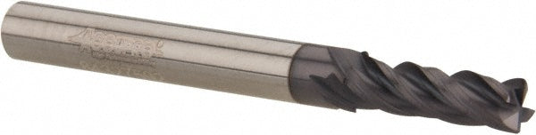 7/32" 4-Flute Solid Carbide Corner Radius & Corner Chamfer End Mill, AlTiN - Accupro 95168525
