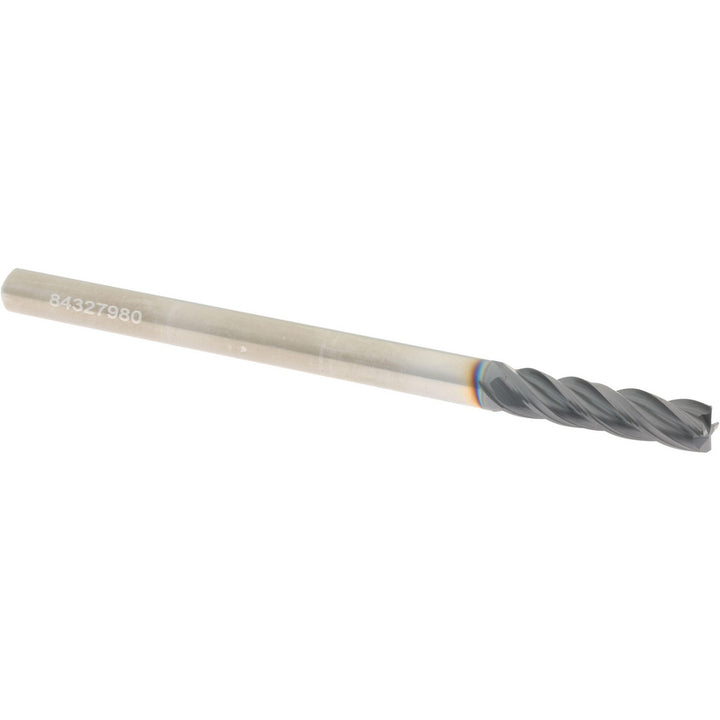 3/16" 4-Flute Solid Carbide Corner Radius & Corner Chamfer End Mill, AlTiN - Accupro 95168336