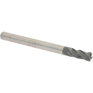 1/8" 4-Flute Solid Carbide Corner Radius & Corner Chamfer End Mill, AlTiN - Accupro 95168408