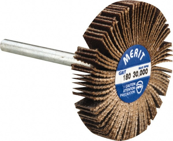 180-Grit Aluminum Oxide Flap Wheel - Merit Abrasives 08834137503