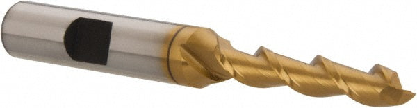 1/4" 2-Flute High Speed Steel Square End Mill, TiN - Hertel GH99914219