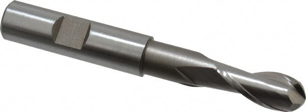 7/16" 2-Flute High Speed Steel Ball End Mill - Hertel GG111028