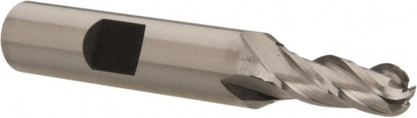 1/4" 4-Flute Cobalt Ball End Mill - Hertel E299914029