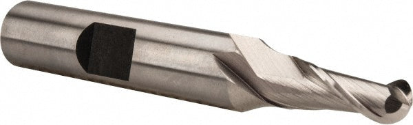 1/4" 2-Flute Cobalt Ball End Mill - Hertel E2110016