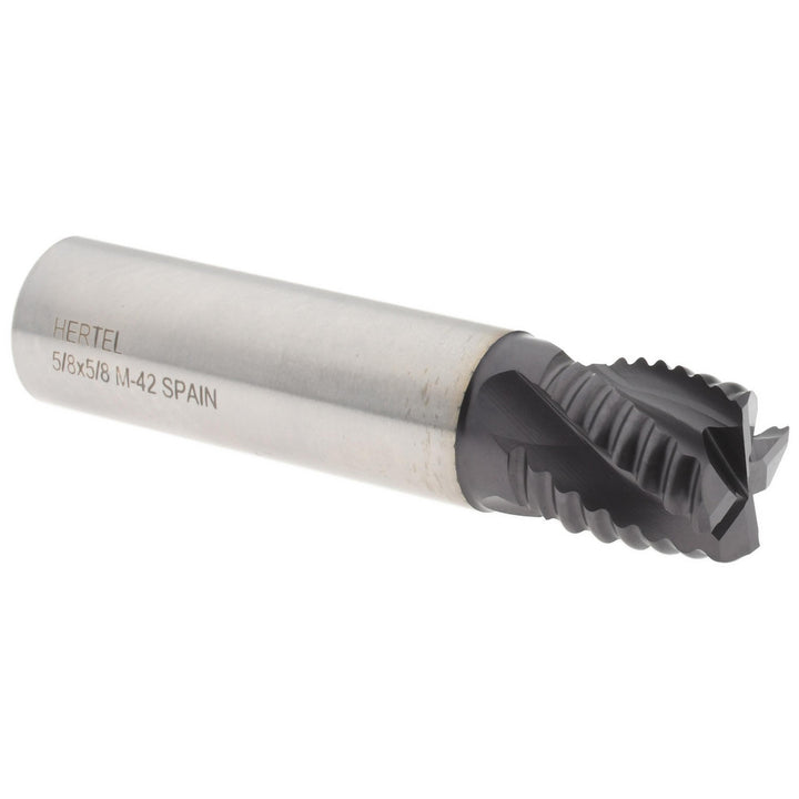 0.6250" 4-Flute Cobalt Single End Mill, TiAlN - Hertel 84511492