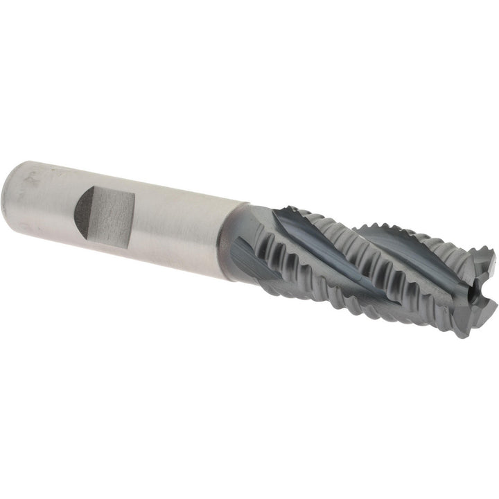 0.5625" 4-Flute Cobalt Single End Mill, TiCN - Hertel 84511559