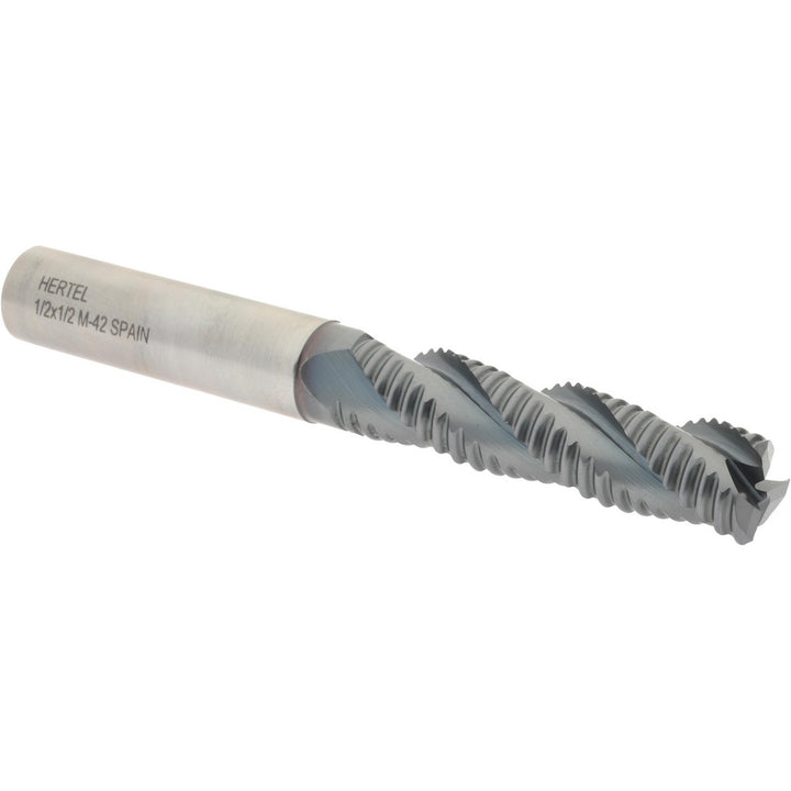 0.5000" 3-Flute Cobalt Single End Mill, TiCN - Hertel 84511708